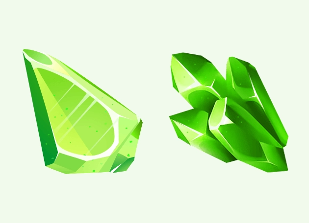 Green Peridot Gam Stone Cursor