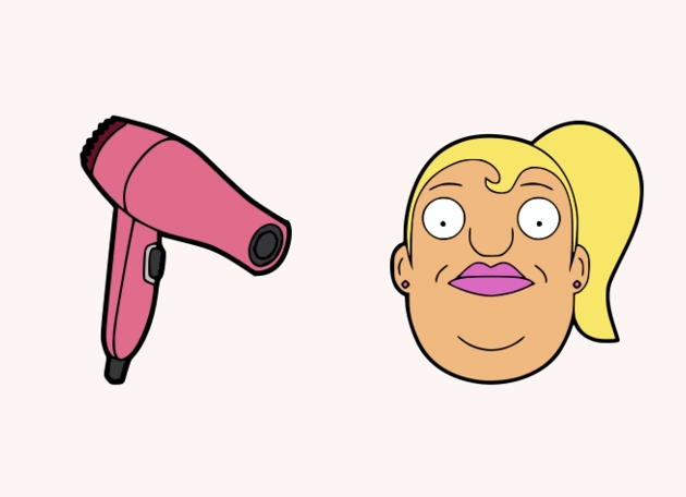 Gretchen and Hair Dryer Cursor