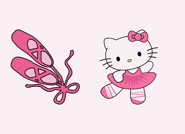 Hello Kitty Ballerina Cursor