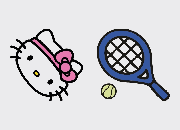 Hello Kitty On Tennis Cursor