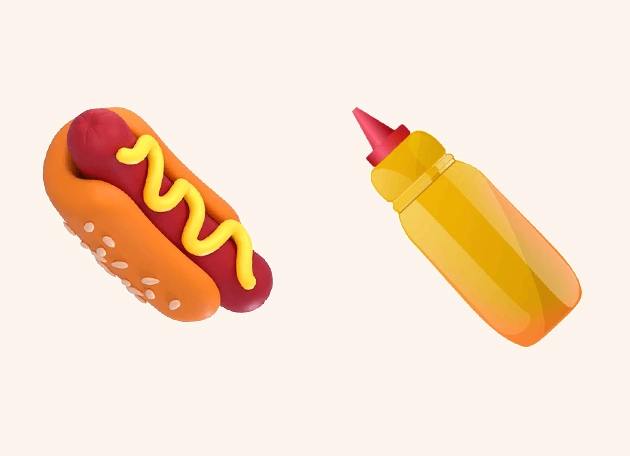 Hot Dog And Sauce Eats And Drinks Cursor