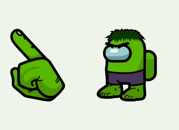 Hulk Among Us Cursor