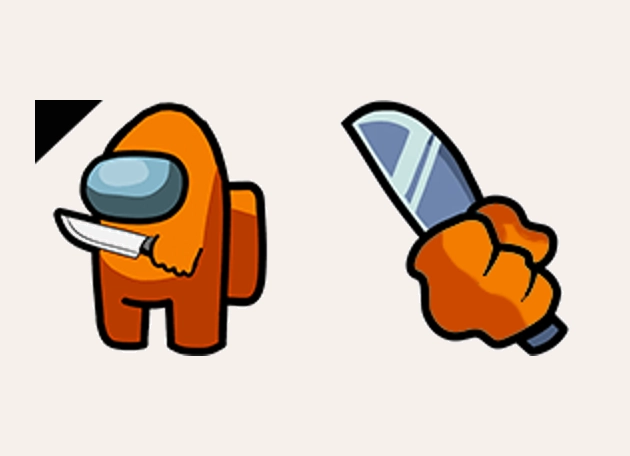 Impostor With Knife Among Us Cursor