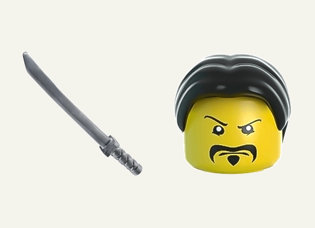 Japan Samurai Lego Cursor
