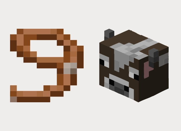 Lead And Cow Minecraft Cursor