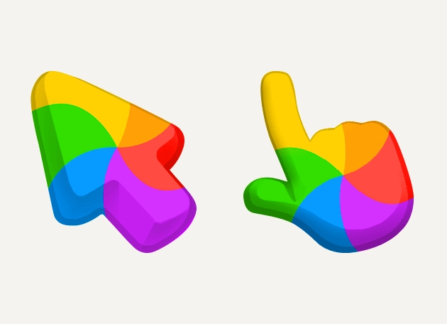 MacOS Rainbow Spinning Color Cursor