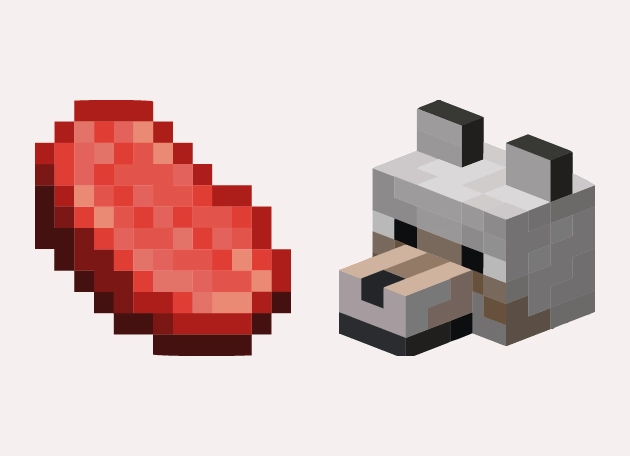 Meat And Wolf Minecraft Cursor
