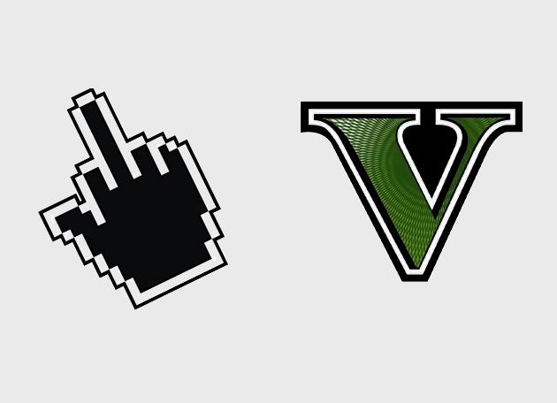 Middle Finger GTA Cursor