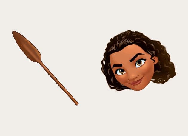 Moana Princess with a paddle Cursor