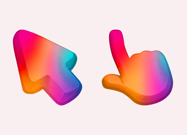 Modern Colorful Gradient Color Cursor