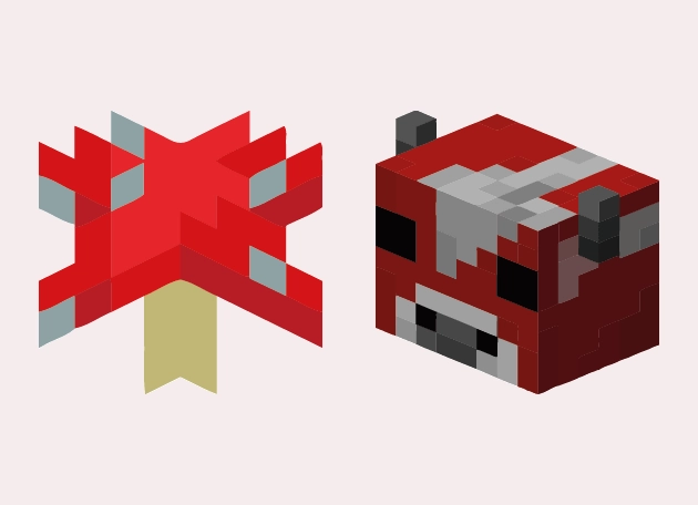 Mooshroom Сow Minecraft Cursor