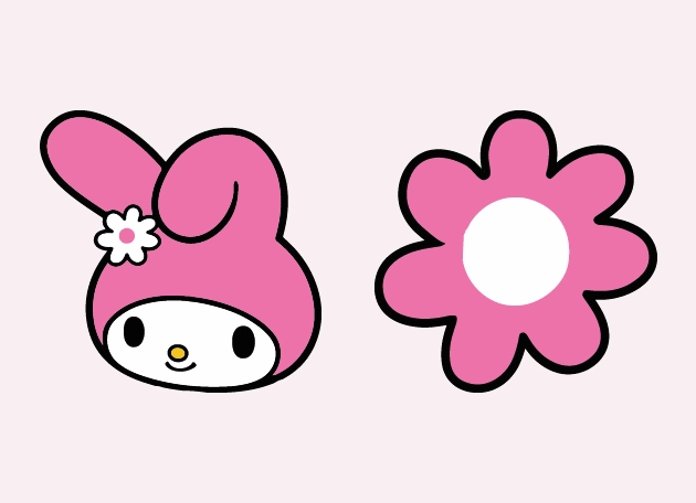 My Melody Pink Flower Hello Kitty Cursor