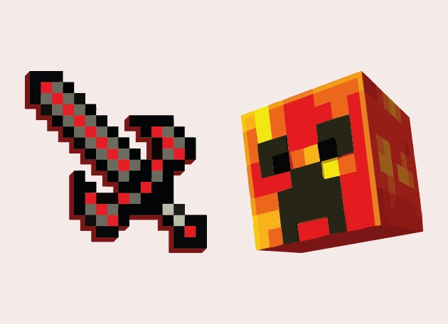Nether Creeper Minecraft Cursor