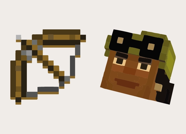 Olivia and Bow Minecraft Cursor