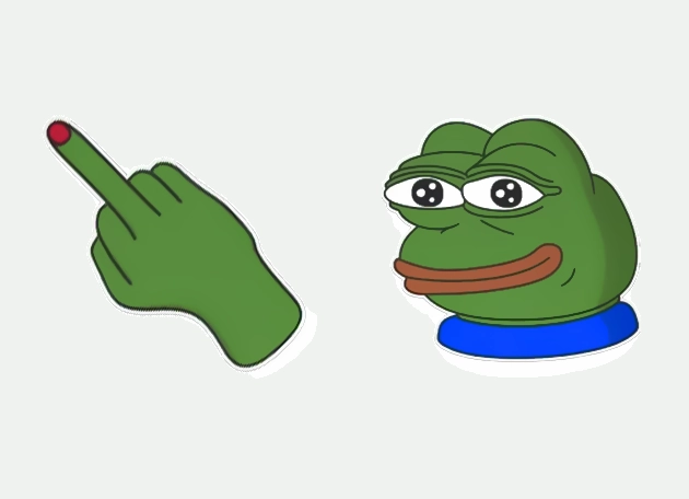 Pepe Middle Finger Meme Cursor
