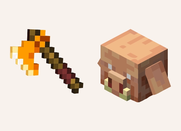Piglin Axe Minecraft Cursor
