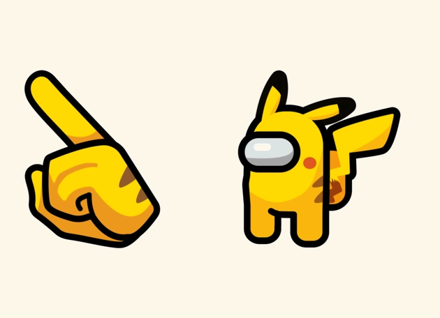 Pikachu Among Us Cursor