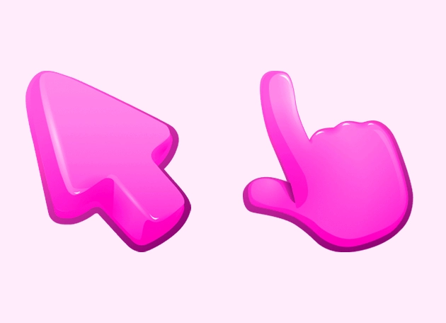 Pink Magenta Color Cursor
