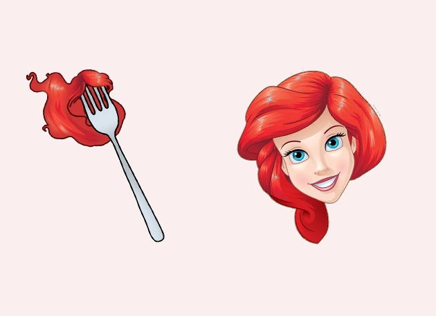 Princess Ariel Hair Dinglehopper Fork Cursor