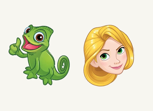 Princess Rapunzel and Pascal Cursor