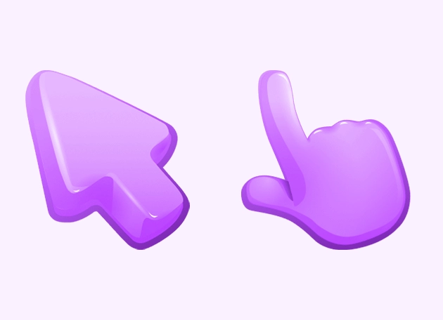 Purple Color Cursor