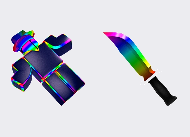 Rainbow Man Roblox Cursor