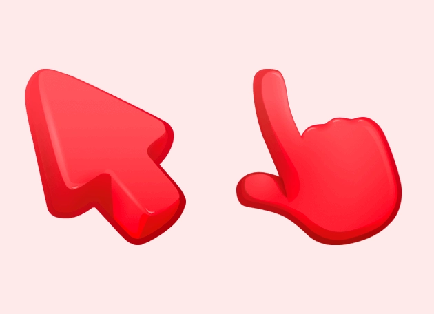 Red Color Cursor