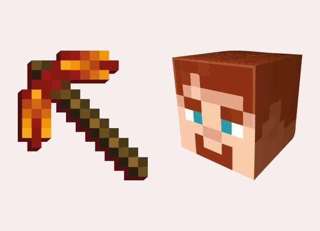 Red Diamond Pickaxe Minecraft Cursor