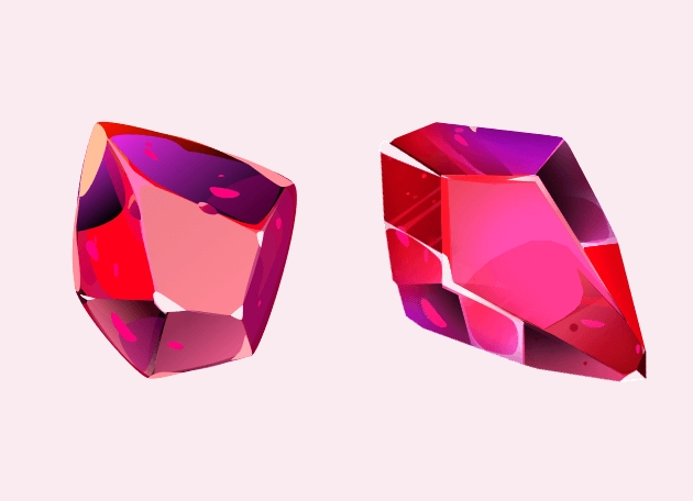 Ruby Red Gam Stone Cursor