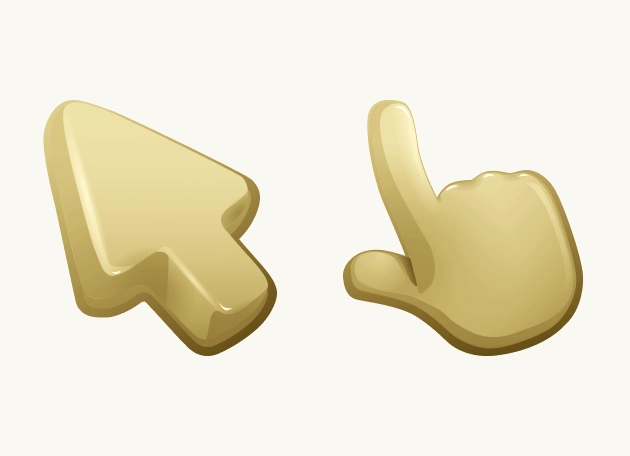 Sand Begie Color Cursor