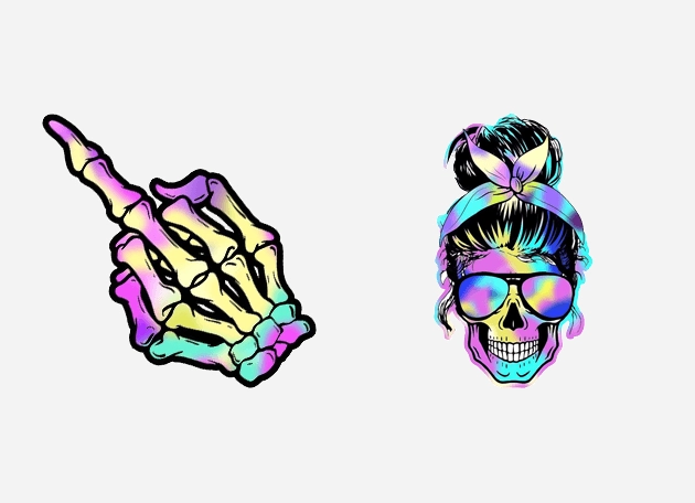 Skeleton Rainbow Fuck GTA Cursor