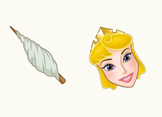 Sleeping Beauty Princess Aurora and Spinning Wheel Cursor