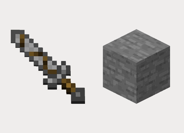 Stone Sword Minecraft Cursor