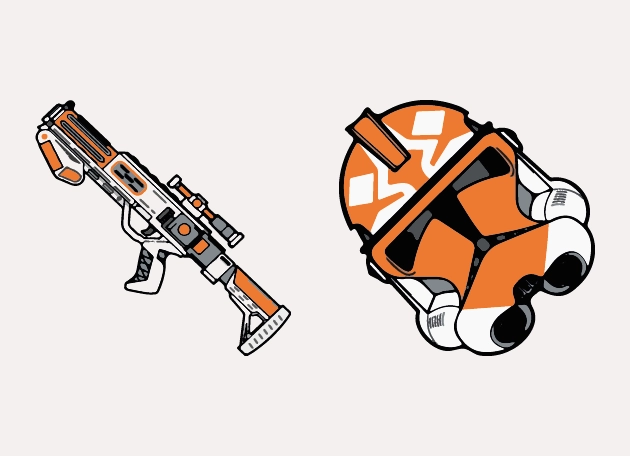 Stormtrooper Commander (Orange Pauldron) Star Wars Cursor