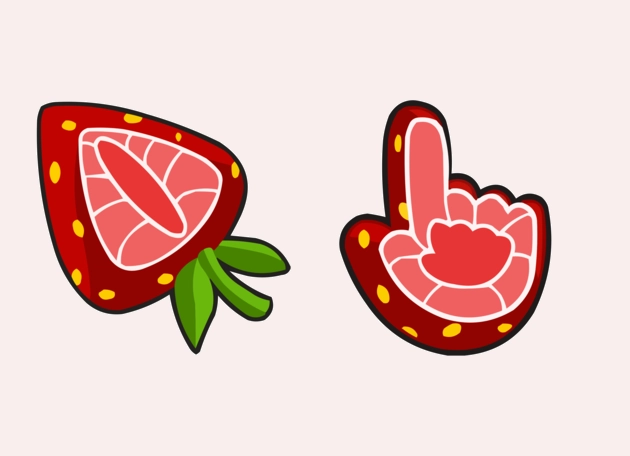 Strawberry Arrow Cursor
