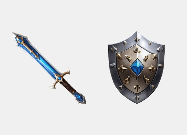 Sword And Shield Fantasy Cursor