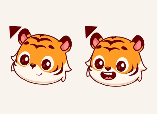 Tiger Cute Animal Cursor