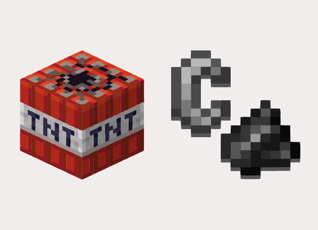 TNT Flint And Steel Minecraft Cursor