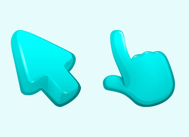 Turquoise Color Cursor