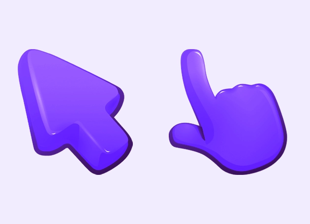 Violet Color Cursor