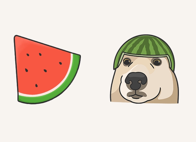 watermelon hat dog Cursor