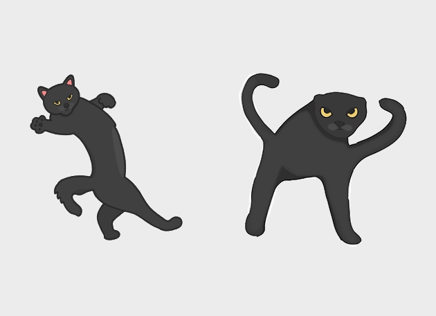 weird angry black cat meme Cursor