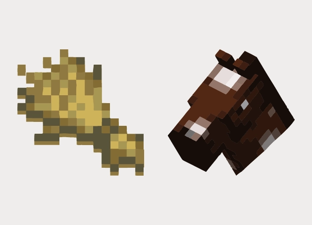 Wheat and Horse Minecraft Cursor