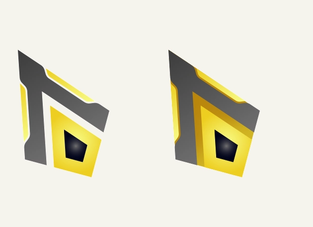 Yellow and Black Graphic Arrow Cursor
