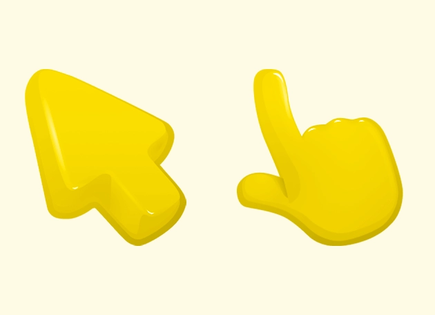 Yellow Color Cursor