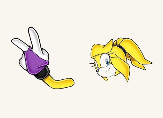 Zooey Yellow Female Sonic Cursor